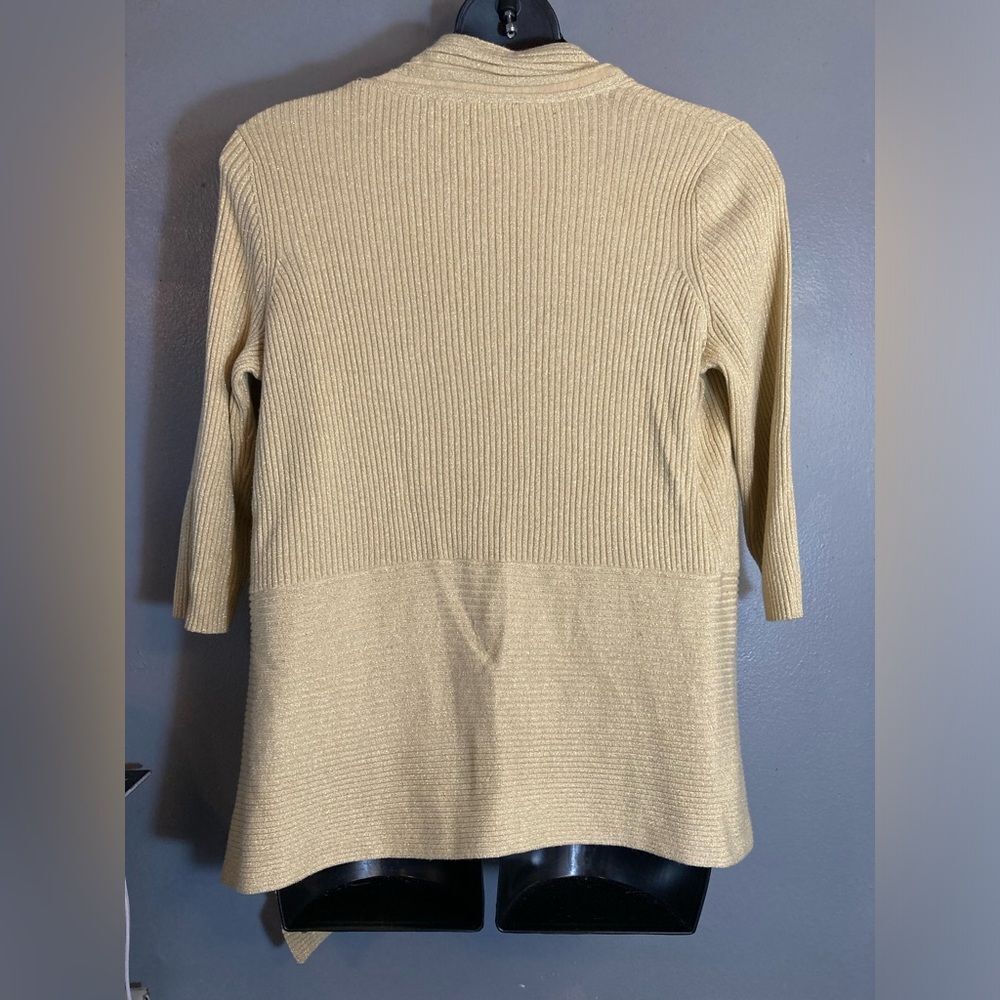 Investments Petites gold open front knit cardigan - Picture 8 of 8